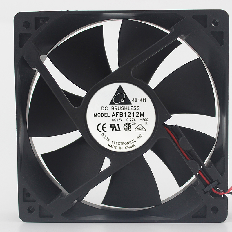 Original DELTA AFB1212M Cooling Fan 12V 0.27A 3.24W 2wires AFB1212M Fans